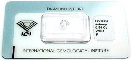 Foto 1 - Diamant IGI 0,54 Carat Top Wesselton F VVS, D5296