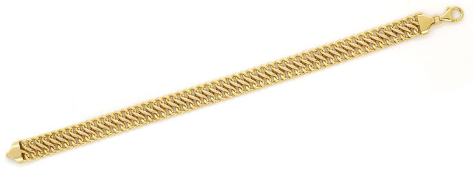 Foto 1 - Armband im Fantasie Achter Muster 18,5cm Länge 585 Gold, K2740
