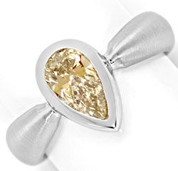 Foto 1 - 1,01ct Diamant Tropfen mit IGI Expertise Weißgold-Ring, R5688
