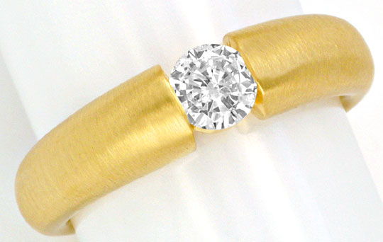 Foto 2 - Massiver Brillant-Diamant-Spannring 0,4ct 18Kt Gelbgold, S2637